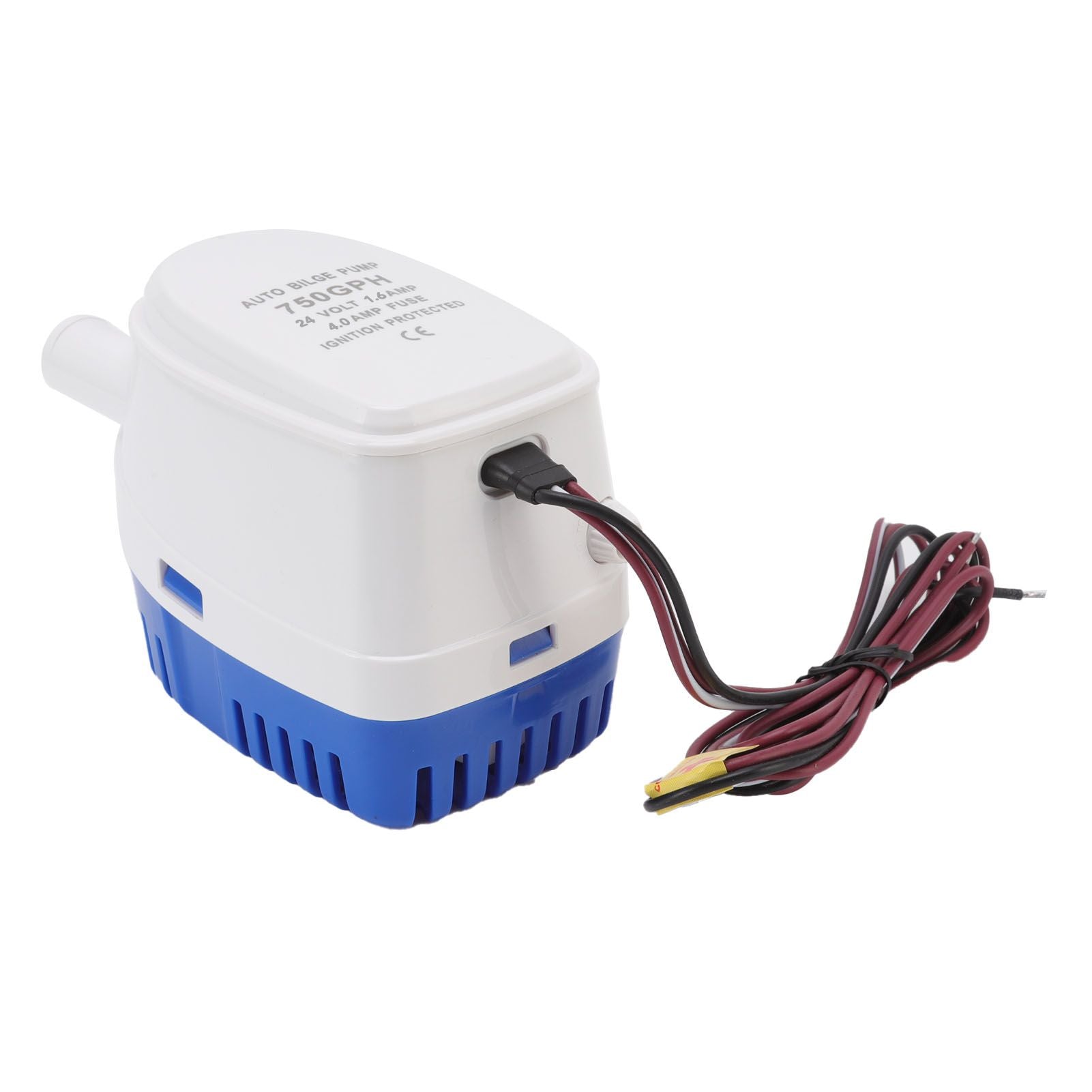 Auto Bilge Pump Impact Resistance Mini Multifunctional DC Submersible Pump with Float Switch 24V 1.6A 4A Fuse