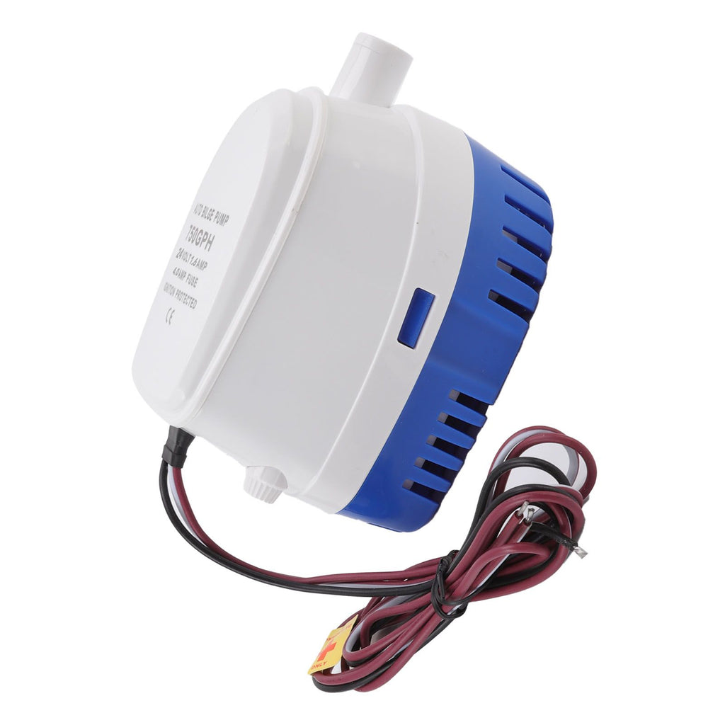 Auto Bilge Pump Impact Resistance Mini Multifunctional DC Submersible Pump with Float Switch 24V 1.6A 4A Fuse