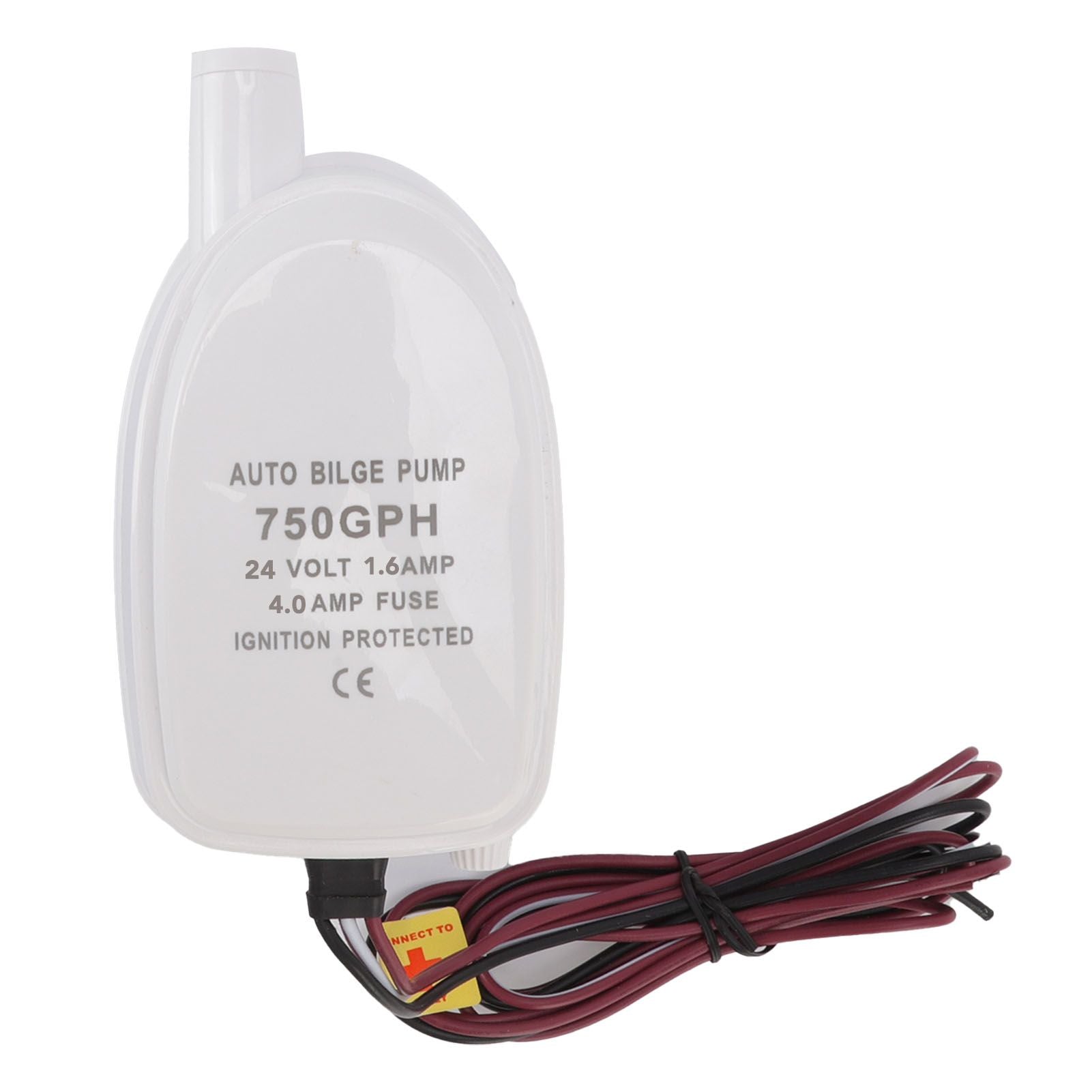Auto Bilge Pump Impact Resistance Mini Multifunctional DC Submersible Pump with Float Switch 24V 1.6A 4A Fuse