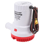 Bilge Pump Silent Boat Submersible DC Micro Drain Marine Sewage for Pond Pool 2000 GPH 12V