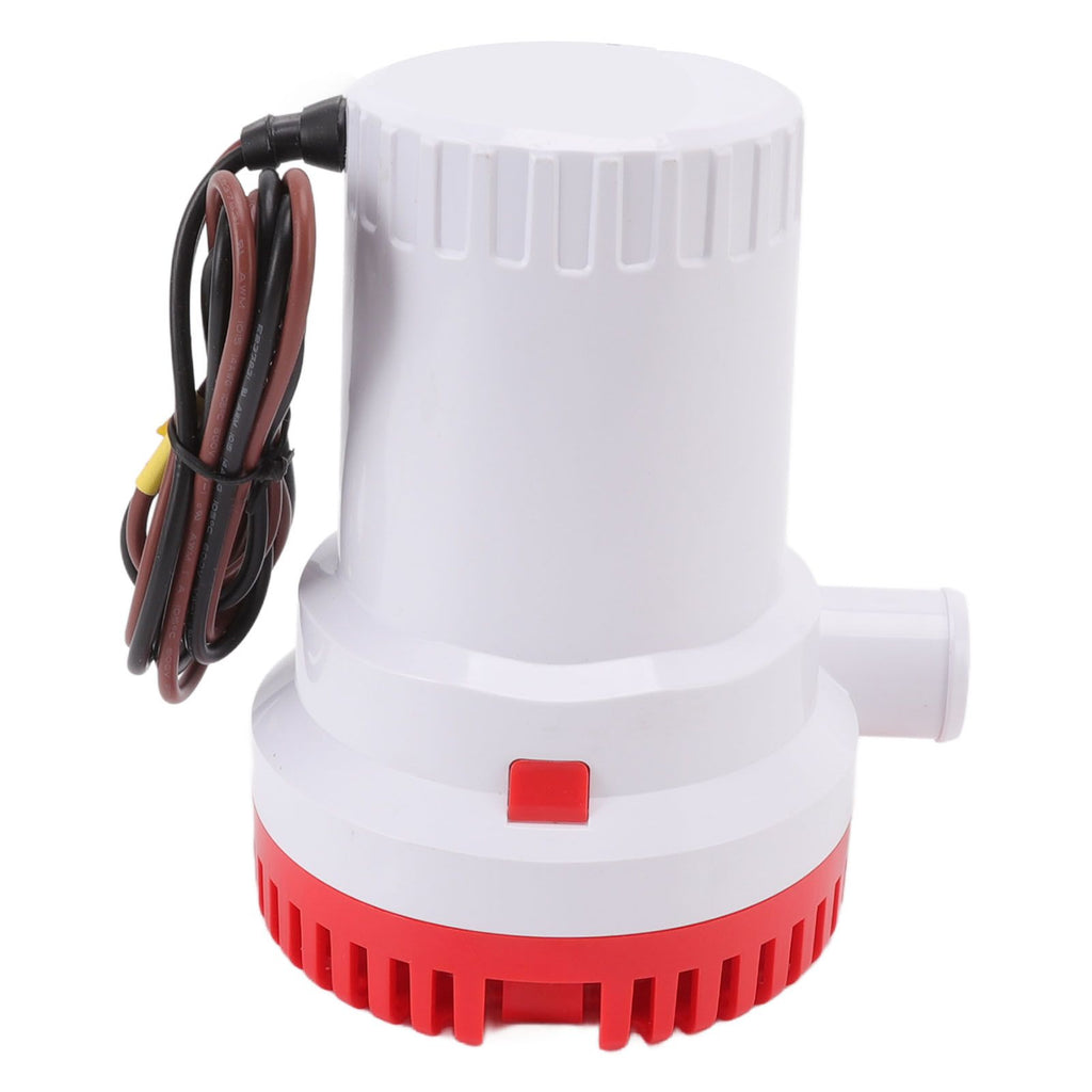 Bilge Pump Silent Boat Submersible DC Micro Drain Marine Sewage for Pond Pool 2000 GPH 12V