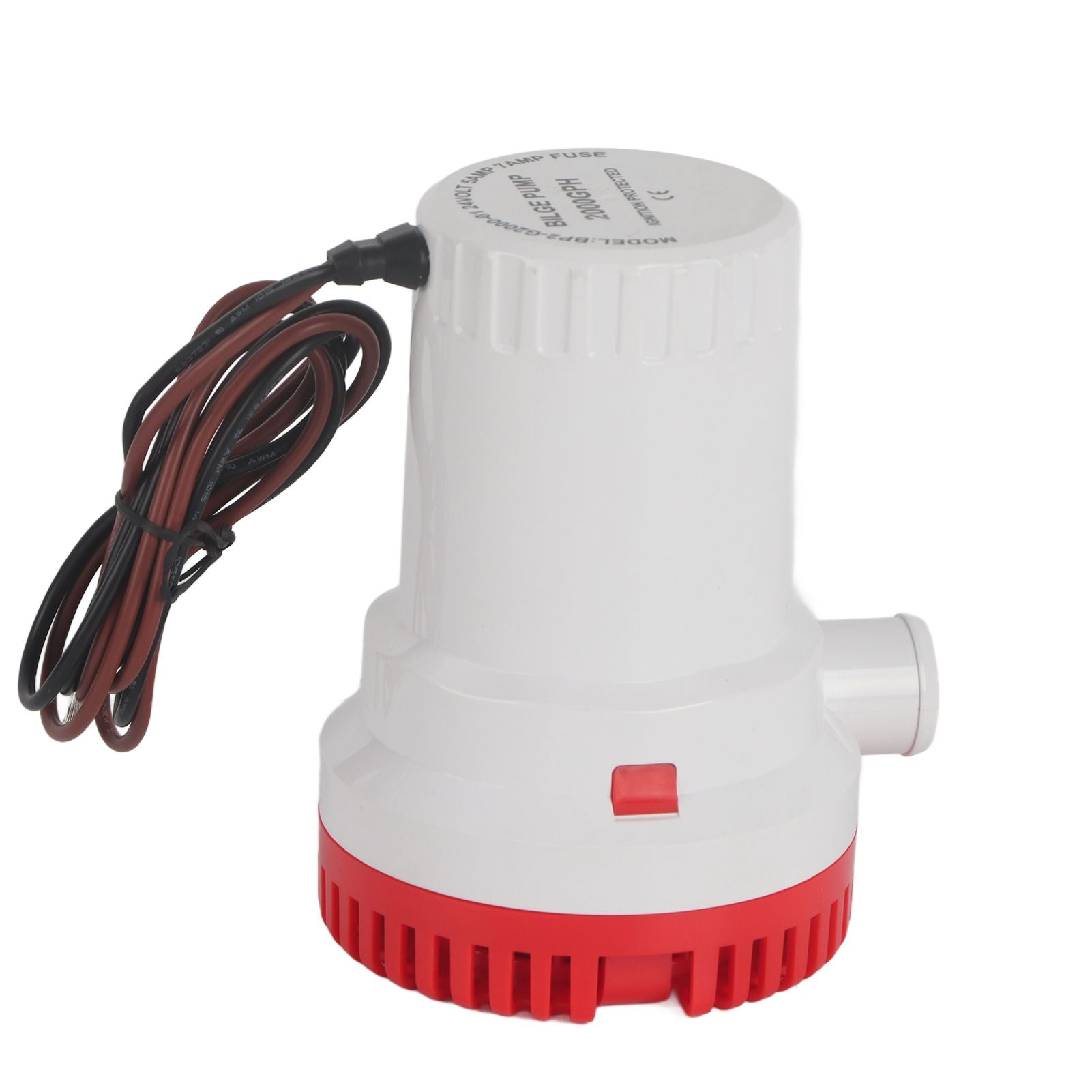 Bilge Pump Silent Boat Submersible DC Micro Drain Marine Sewage for Pond Pool 2000 GPH 24V