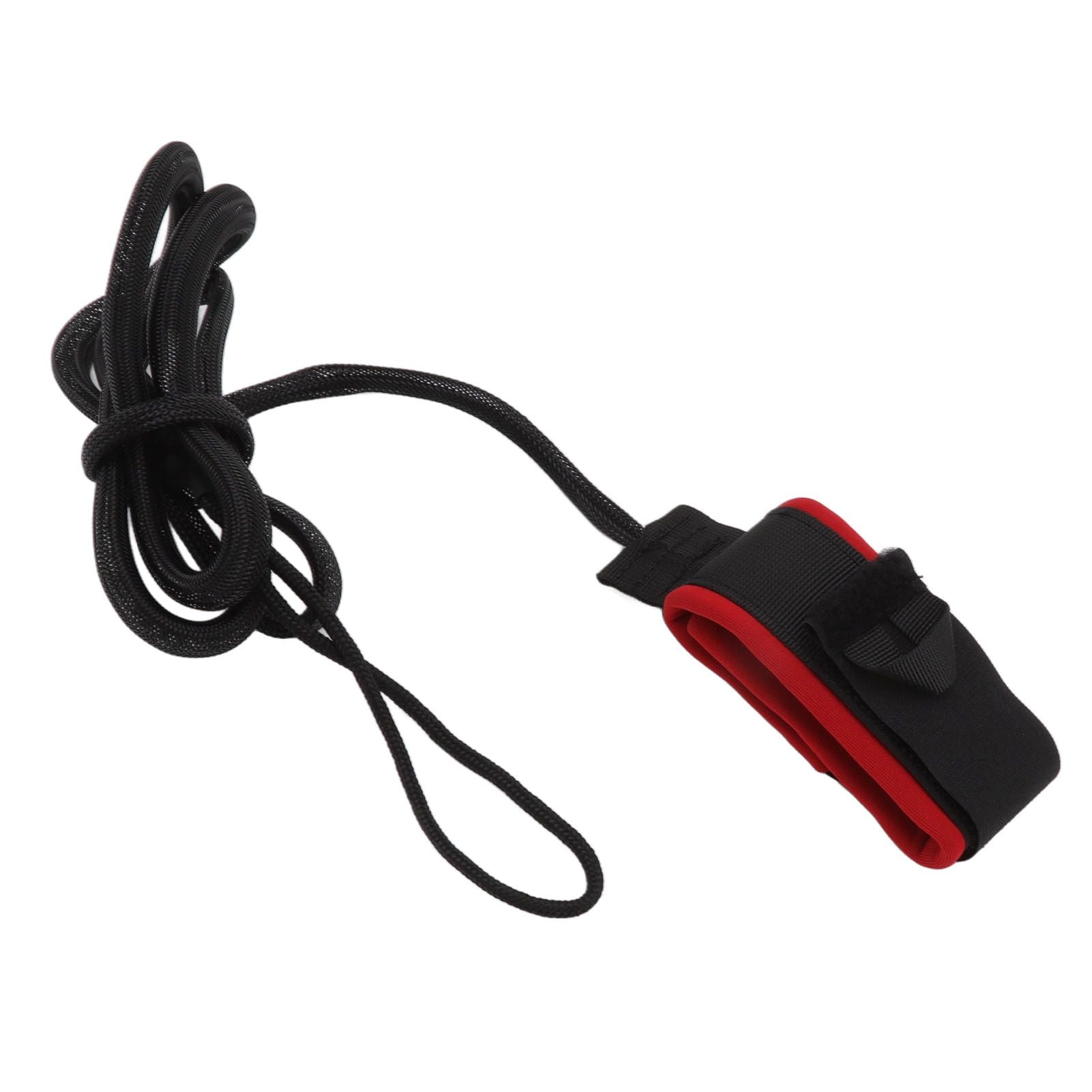 Surfboard Foot Rope Adjustable Ankle Cuffs Paddle Board Safety Lifeline Outdoor Accessories Black and Red