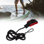 Surfboard Foot Rope Adjustable Ankle Cuffs Paddle Board Safety Lifeline Outdoor Accessories Black and Red