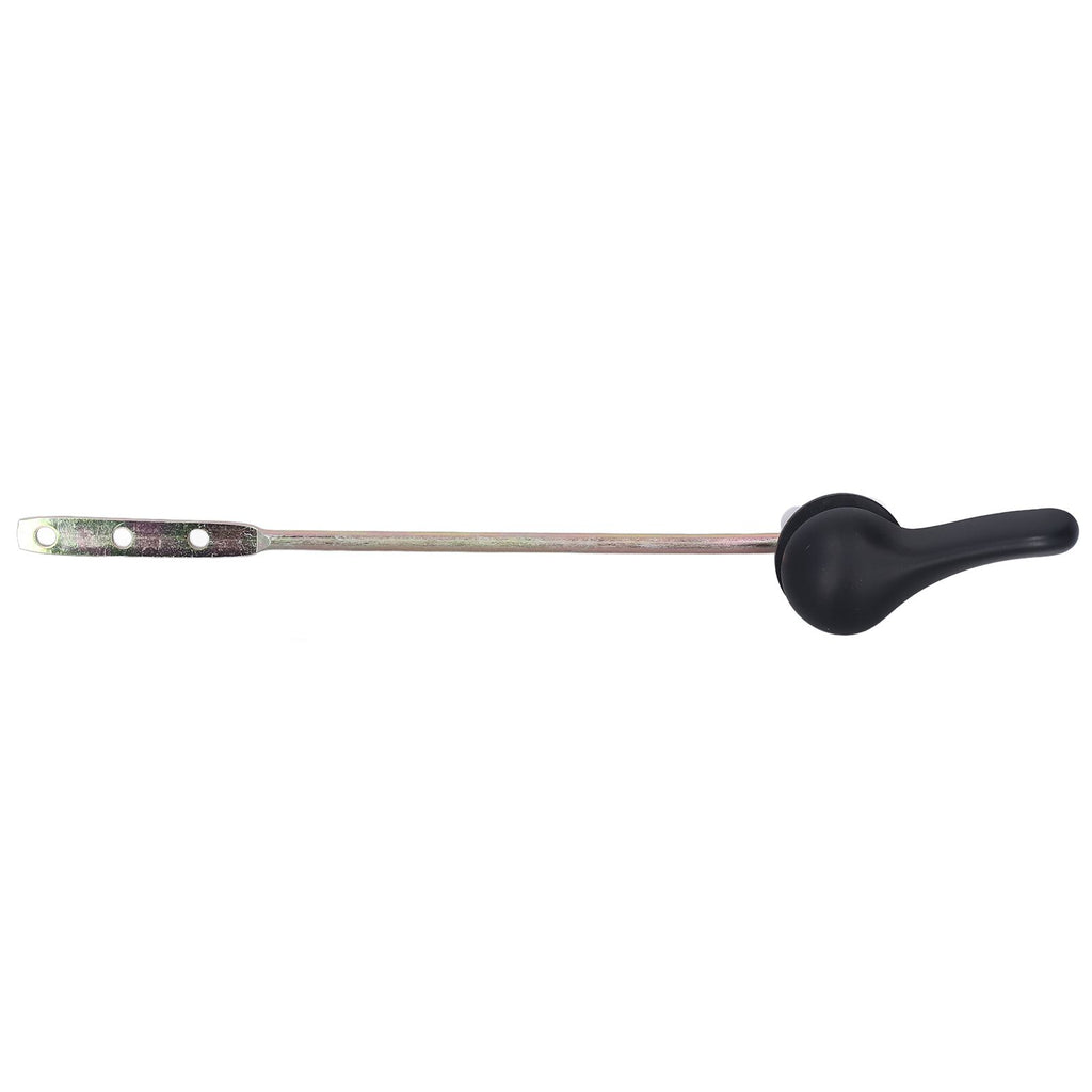 Side Mount Toilet Handle Zinc Alloy Black Toilet Flush Handle Replacement for Home Bathroom