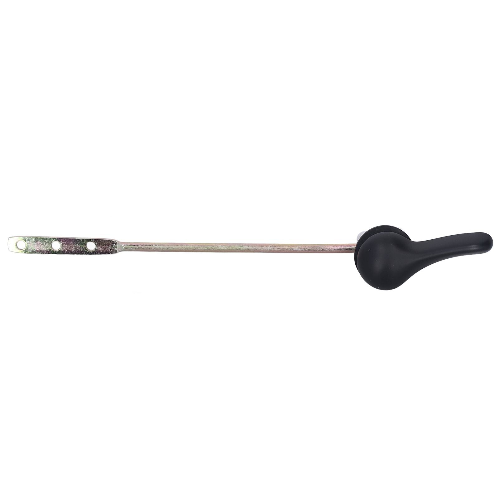 Side Mount Toilet Handle Zinc Alloy Black Toilet Flush Handle Replacement for Home Bathroom