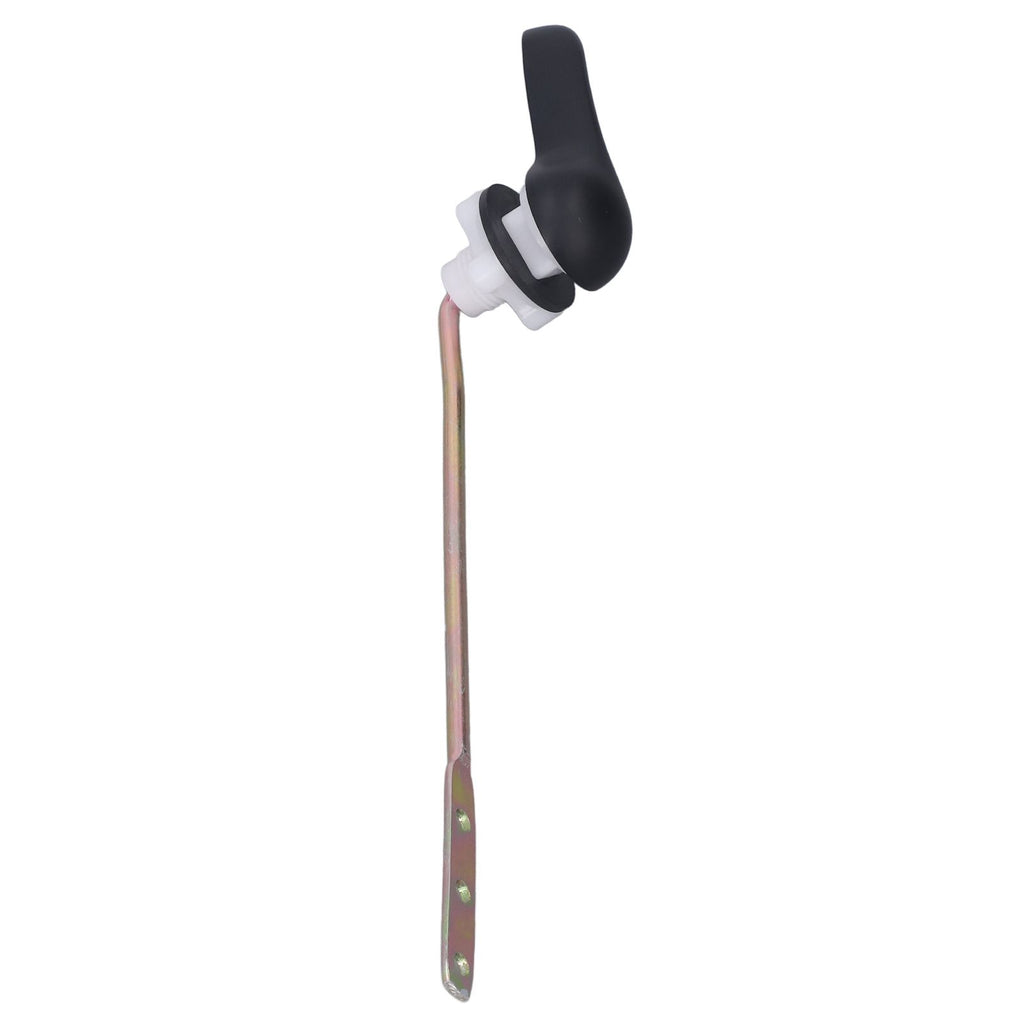 Side Mount Toilet Handle Zinc Alloy Black Toilet Flush Handle Replacement for Home Bathroom