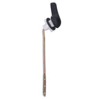 Side Mount Toilet Handle Zinc Alloy Black Toilet Flush Handle Replacement for Home Bathroom