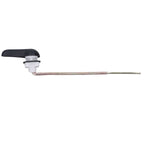 Side Mount Toilet Handle Zinc Alloy Black Toilet Flush Handle Replacement for Home Bathroom