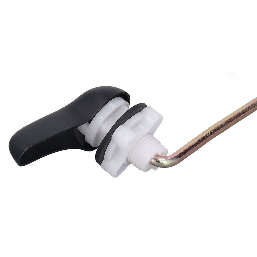 Side Mount Toilet Handle Zinc Alloy Black Toilet Flush Handle Replacement for Home Bathroom