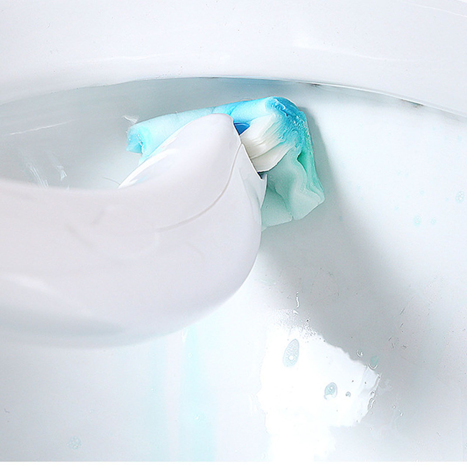 Toilet Brush Household Disposable with Cleaner Filter No Dead Ends Comes for Bathroom Toilet Cleaning System