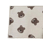 Bathroom Door Mat PVC Environment Friendly Squared Antiskid Soft Kitchen Floor Mat for Home Little Bear 40x60cm/15.7x23.6in