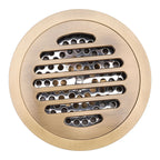 Round Shower Drain Vintage Style Robust Wearproof Sturdy Circle Floor Drain for Bathroom Garage