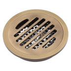 Round Shower Drain Vintage Style Robust Wearproof Sturdy Circle Floor Drain for Bathroom Garage