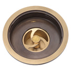 Round Shower Drain Vintage Style Robust Wearproof Sturdy Circle Floor Drain for Bathroom Garage