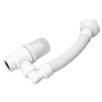 Basin Drain Pipe 90 Degree Wash Basin Sink Drainer Hose White Flexible Anti Odor Drain Pipe for Kitchen Bathroom