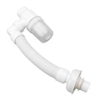 Basin Drain Pipe 90 Degree Wash Basin Sink Drainer Hose White Flexible Anti Odor Drain Pipe for Kitchen Bathroom