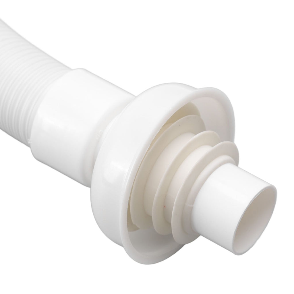 Basin Drain Pipe 90 Degree Wash Basin Sink Drainer Hose White Flexible Anti Odor Drain Pipe for Kitchen Bathroom