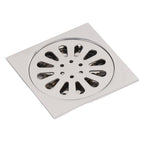 Deodorant Floor Drain Electroplating Copper Stainless Steel Insect Prevention Fast Drainage for Bathroom Washing Machine