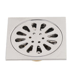 Deodorant Floor Drain Electroplating Copper Stainless Steel Insect Prevention Fast Drainage for Bathroom Washing Machine