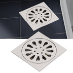 Deodorant Floor Drain Electroplating Copper Stainless Steel Insect Prevention Fast Drainage for Bathroom Washing Machine