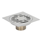 Shower Grates Electroplating Square Odor and Insect Repellent Lengthen Large Displacement Floor Drain for Bathroom Balcony S