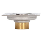 Shower Grates Electroplating Square Odor and Insect Repellent Lengthen Large Displacement Floor Drain for Bathroom Balcony S