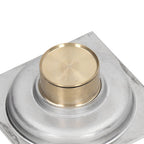 Shower Grates Electroplating Square Odor and Insect Repellent Lengthen Large Displacement Floor Drain for Bathroom Balcony S
