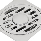 Shower Grates Electroplating Square Odor and Insect Repellent Lengthen Large Displacement Floor Drain for Bathroom Balcony S