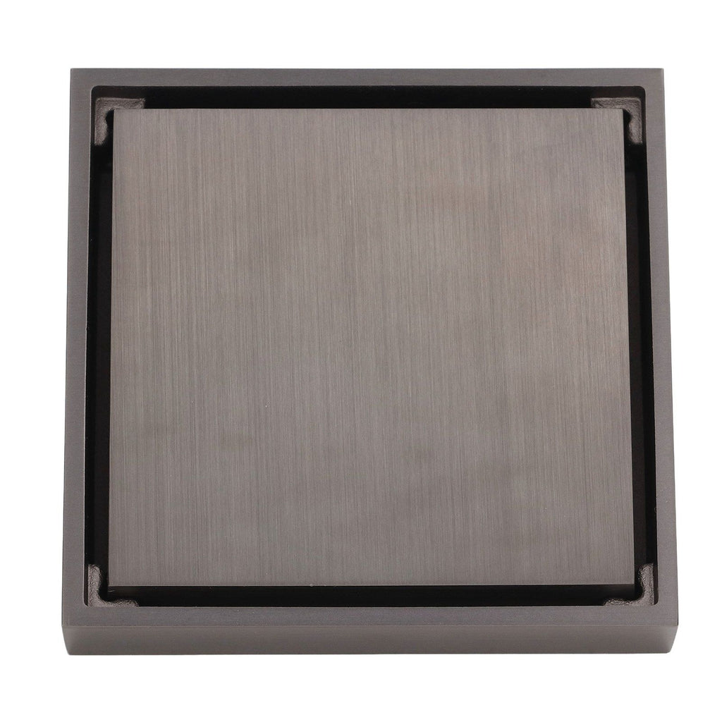 Shallow Water Floor Drain Copper Stainless Steel Odorless Insect Proof Fast Drainage for Bathroom Kitchen Gray