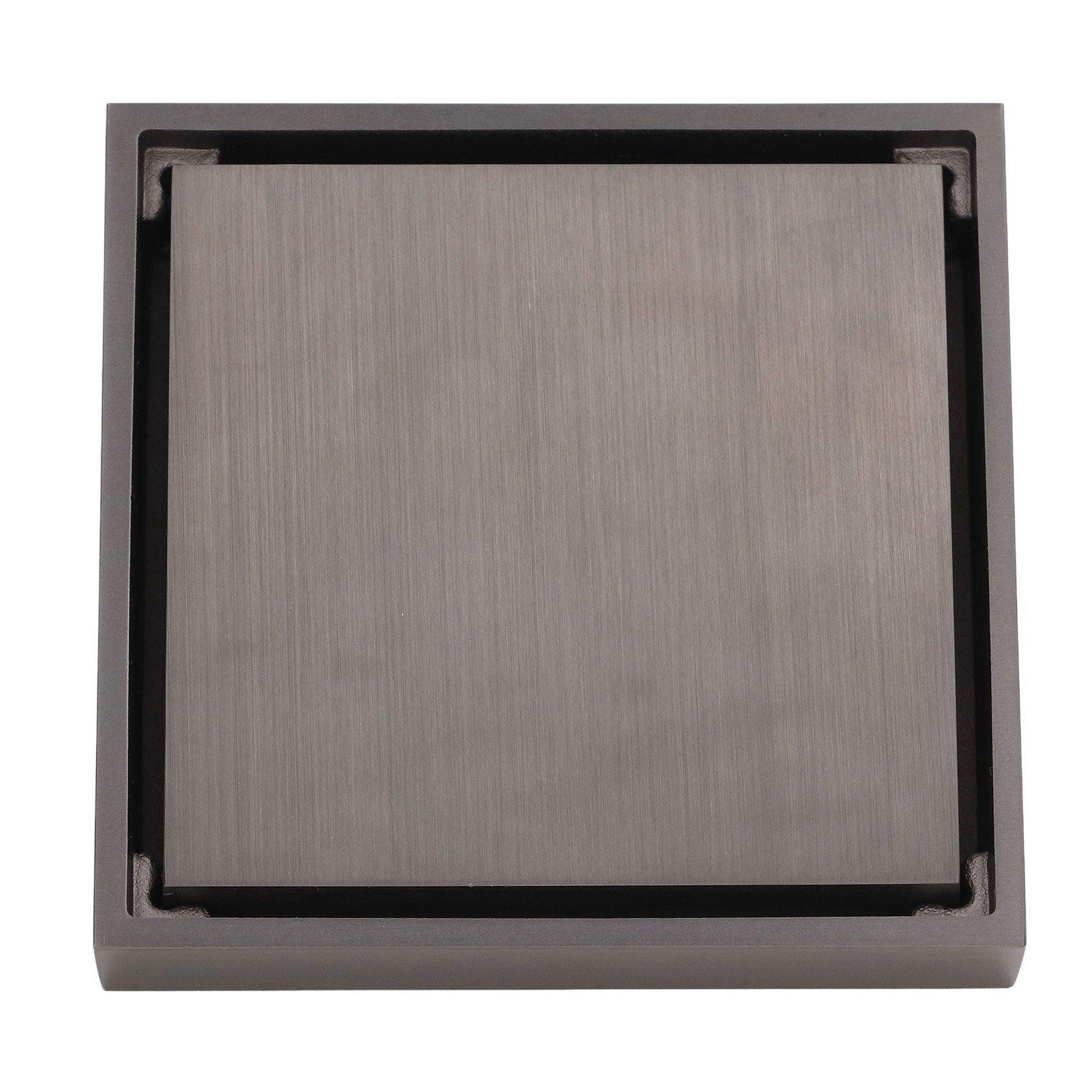 Shallow Water Floor Drain Copper Stainless Steel Odorless Insect Proof Fast Drainage for Bathroom Kitchen Gray