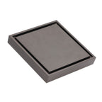 Shallow Water Floor Drain Copper Stainless Steel Odorless Insect Proof Fast Drainage for Bathroom Kitchen Gray