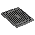 Floor Drain Stainless Steel Square Anti Odor Large Displacement Bathroom Grate for Home Balcony Grey