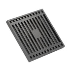 Floor Drain Stainless Steel Square Anti Odor Large Displacement Bathroom Grate for Home Balcony Grey