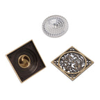 Antique Deodorant Floor Drain European Style Square Shower Floor Drain for Kitchens Bathrooms Garages Basements Balconies