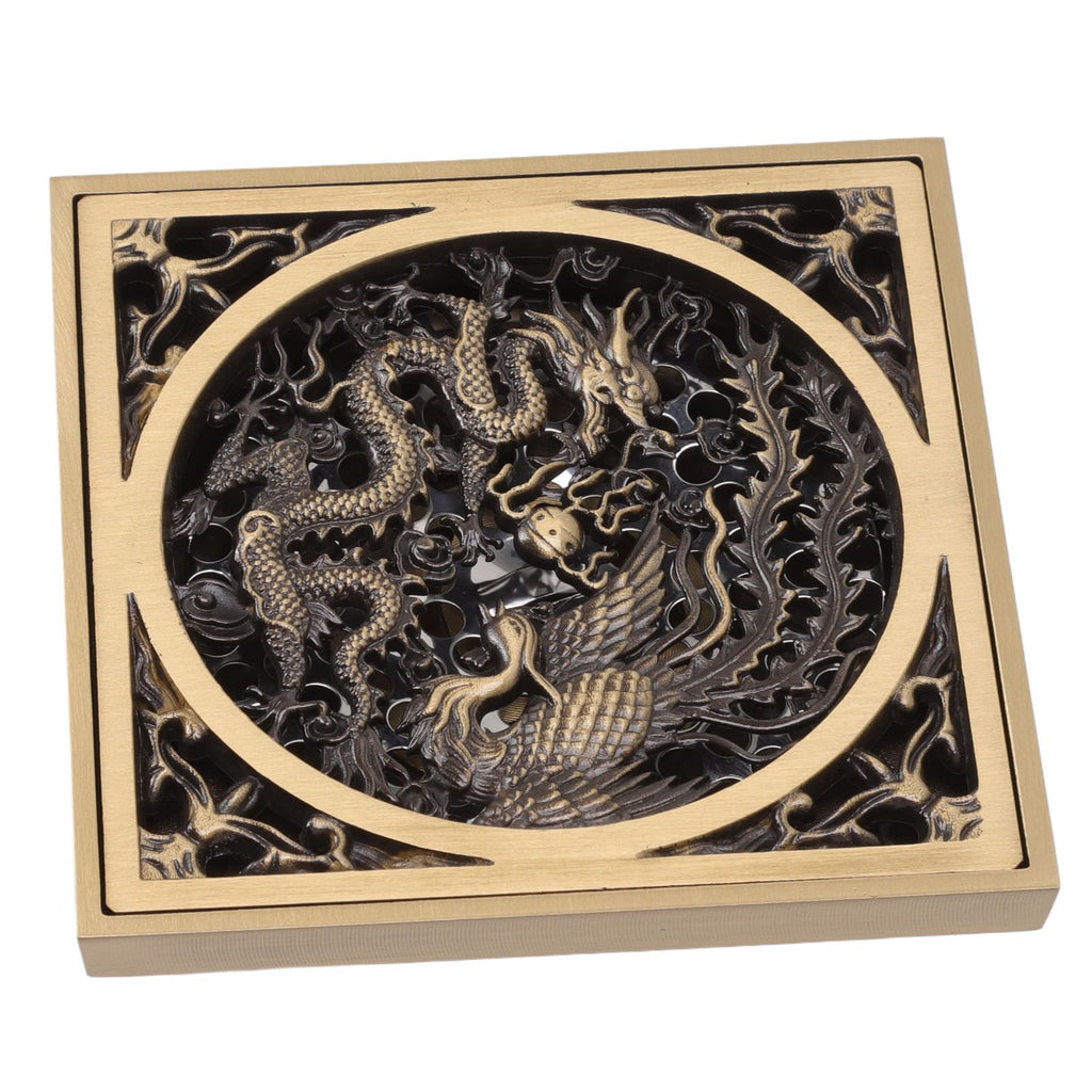 Antique Deodorant Floor Drain European Style Square Shower Floor Drain for Kitchens Bathrooms Garages Basements Balconies