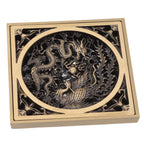 Antique Deodorant Floor Drain European Style Square Shower Floor Drain for Kitchens Bathrooms Garages Basements Balconies