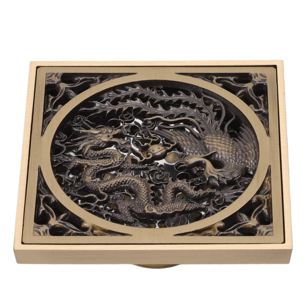 Antique Deodorant Floor Drain European Style Square Shower Floor Drain for Kitchens Bathrooms Garages Basements Balconies