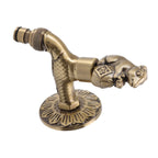 Antique Carved Faucet Bronze Copper Carp Retro Anti Rust Outdoor Garden Tap for Toilet G1/2in Squirrel