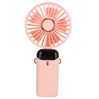 Neck Fan 5 Speed Mode Strong Airflow LED Battery Indicator Detachable Hands Free USB Handheld Fan for Office Travel Home