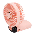 Neck Fan 5 Speed Mode Strong Airflow LED Battery Indicator Detachable Hands Free USB Handheld Fan for Office Travel Home