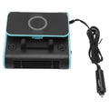 4 in 1 Car Fan ABS 5V Multifunctional Wireless Charger Scented Piece Car Temporary Parking Number Plate Phone Bracket 24V