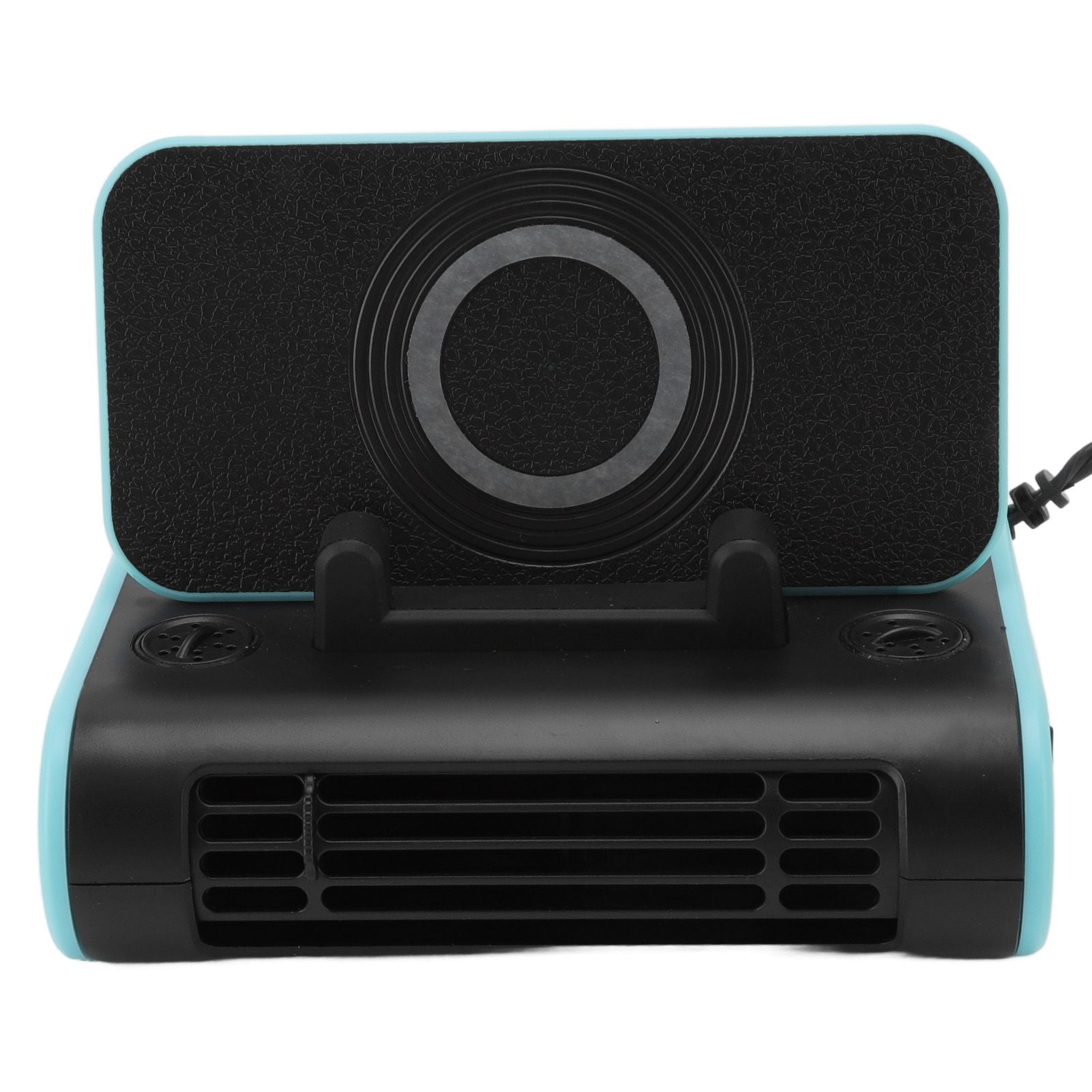 4 in 1 Car Fan ABS 5V Multifunctional Wireless Charger Scented Piece Car Temporary Parking Number Plate Phone Bracket 24V