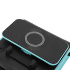 4 in 1 Car Fan ABS 5V Multifunctional Wireless Charger Scented Piece Car Temporary Parking Number Plate Phone Bracket 24V