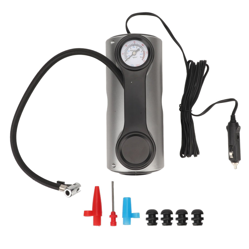 Car Air Pump Smart Portable Electric Air Pump 19 Cylinder Automatic Start Stop Inflator 12V (Wired Pointer Model)