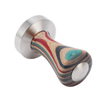 Colorful Wood Coffee Flat Tamper Stainless Steel Base Powder Hammer for Coffee Accessories 51mm