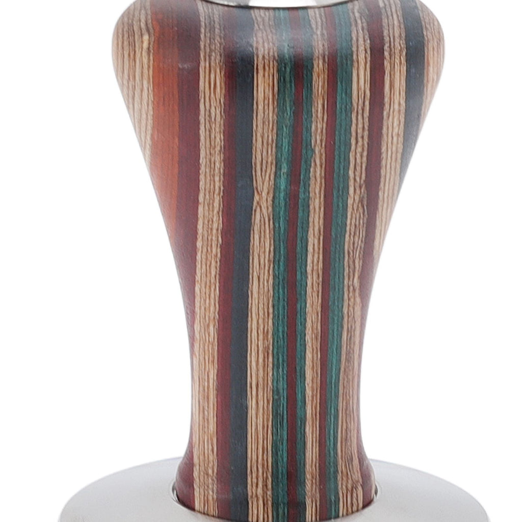 Colorful Wood Coffee Flat Tamper Stainless Steel Base Powder Hammer for Coffee Accessories 58mm