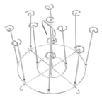 Skewer Stand Stainless Steel Vertical Barbecue Skewers Holder Fryer Accessories for 6 Quart Fryer
