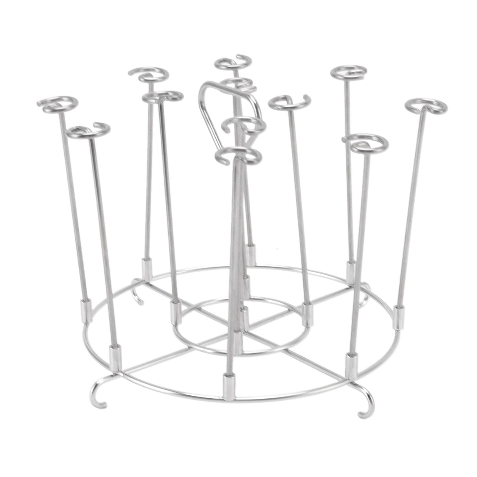 Skewer Stand Stainless Steel Vertical Barbecue Skewers Holder Fryer Accessories for 6 Quart Fryer