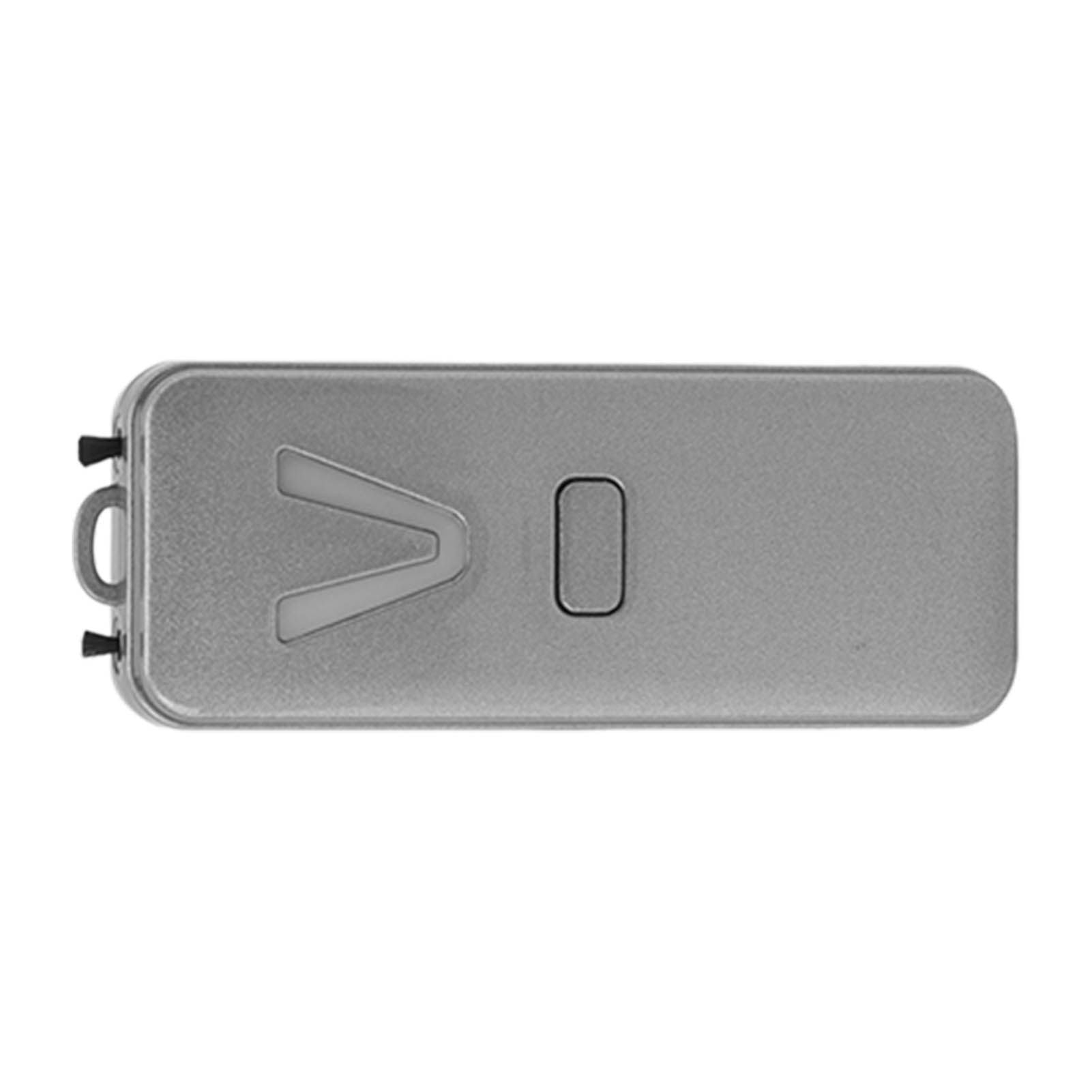 Wearable Air Purifier Multifunction Rechargeable Mini Portable Negative Ion Generator for Indoor Outdoor Metal Silver